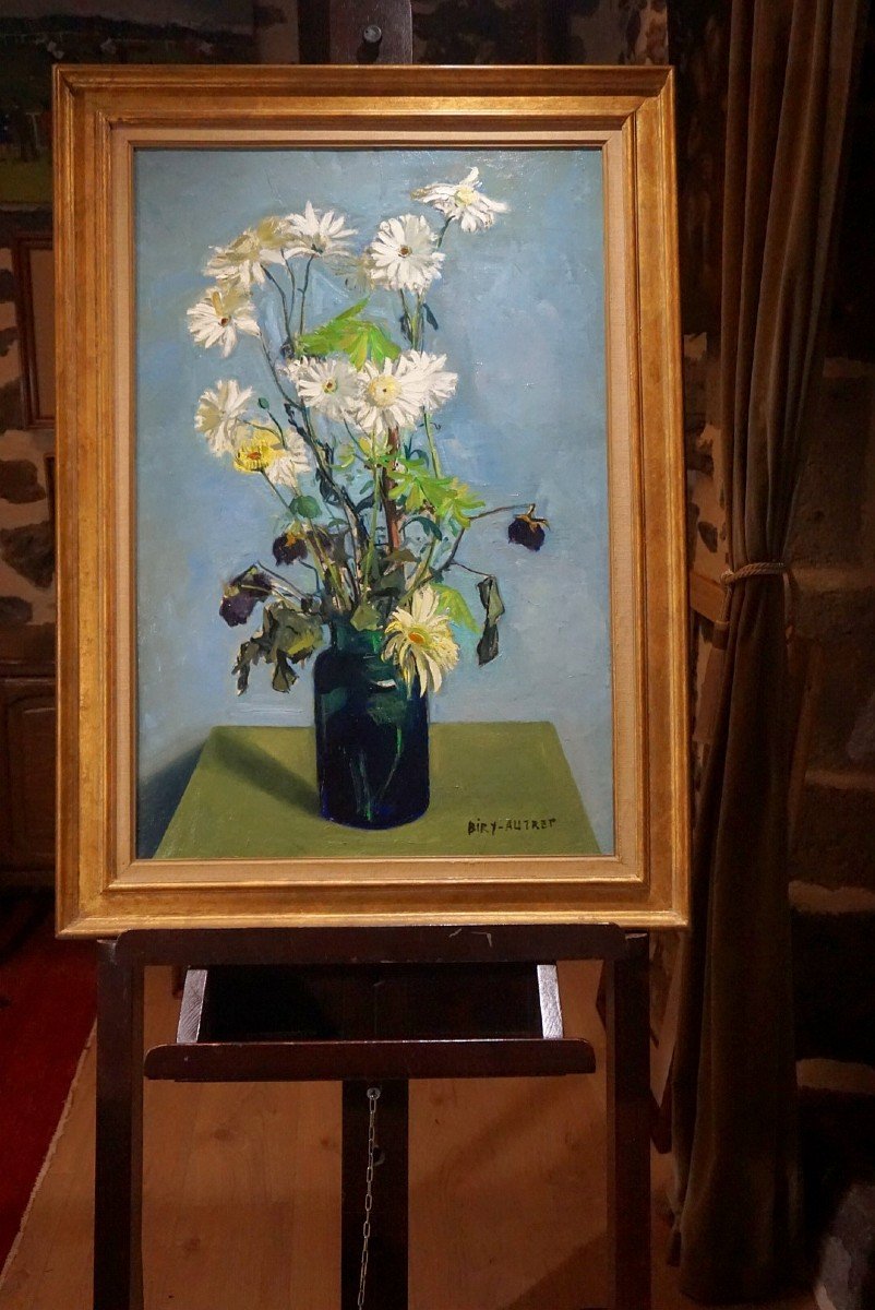 ANDRÉ BIRY-AUTRET (1911-2003) / NATURE MORTE AUX FLEURS / huile sur toile-photo-8