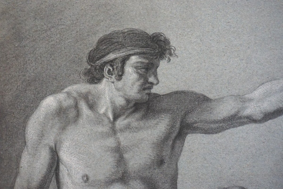 Man's Academy / 18th Century / French School / Charcoal-photo-1