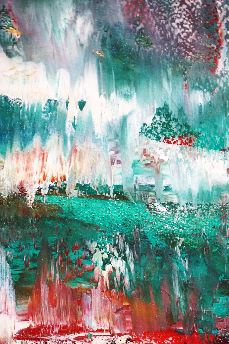 POUCETTE DE SAINT GERMAIN / LE PETIT ÂNE / huile sur papier-photo-3