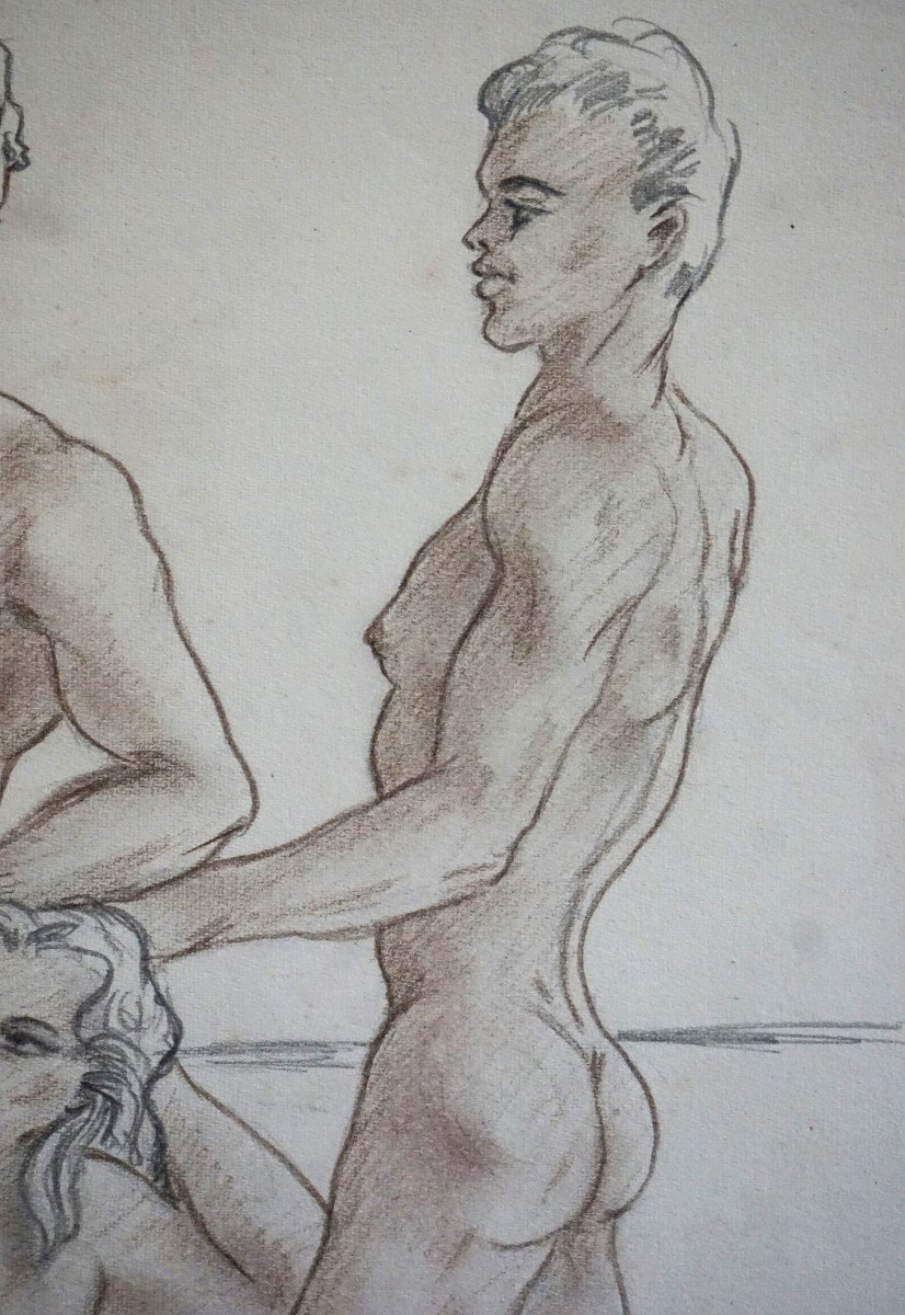 Academic Trio 1950s  / G. Moscot / Drawing-photo-1