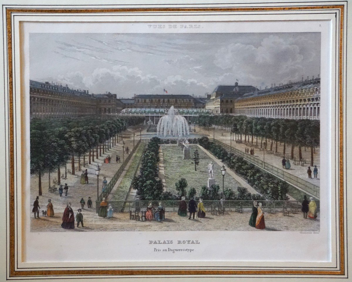 Royal Palace / Paris / Circa 1850 / Etching-photo-3