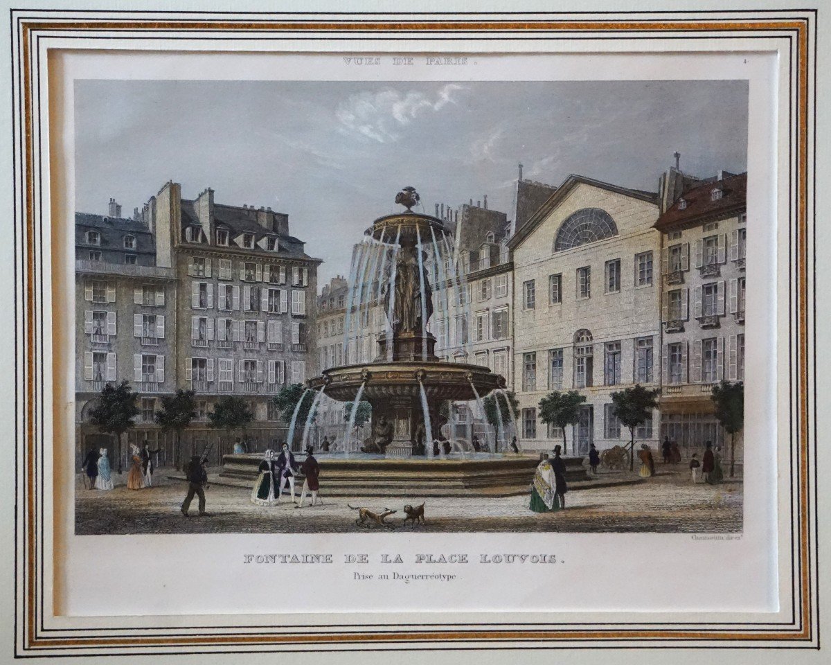 Place Louvois Fountain / Paris 2nd District / Circa 1850 / Strong Water-photo-4