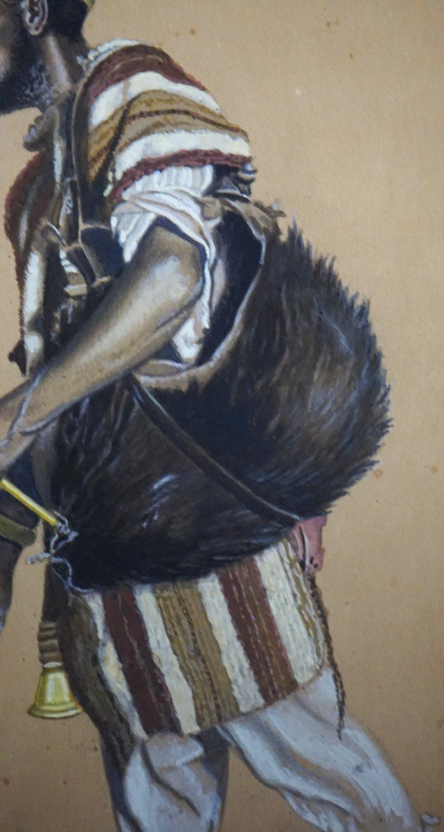 Orientalist School Late 19th Century / Maghreb Water Carrier / Gouache And Watercolor -photo-4