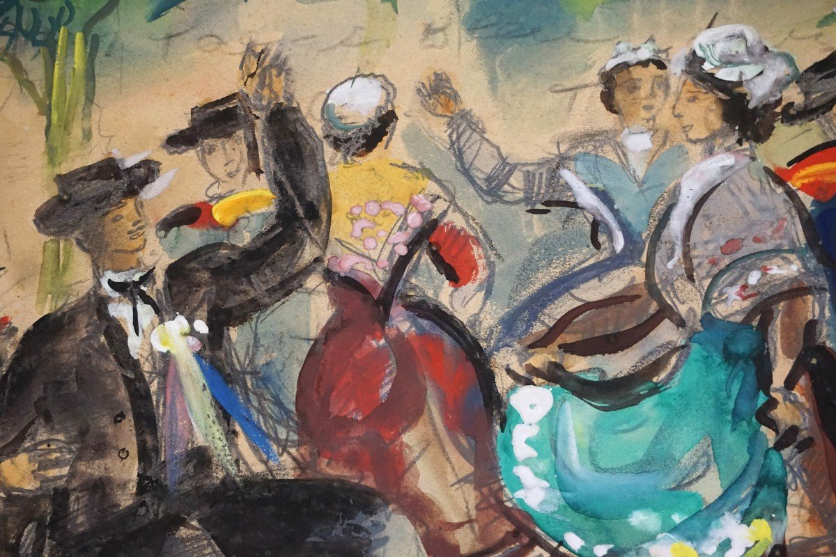 AUVERGNE / CANTAL / LA BOURRÉE MONTAGNARDE / JEAN TOTH (1899-1972) / gouache-photo-2