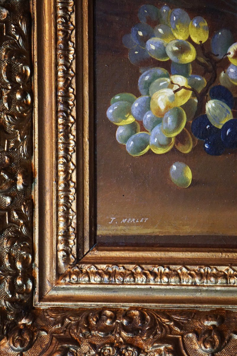 Still Life With Fruit / Late 19th Early 20th Century / Oil On Canvas-photo-4