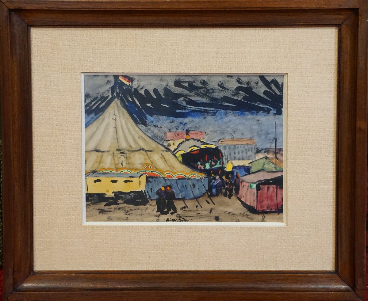 EXPRESSIONNISME ALLEMAND / VERS 1920 / RUDOLF  MÖLLER / DEUTSCHER EXPRESSIONISMUS / LE CIRQUE -photo-5