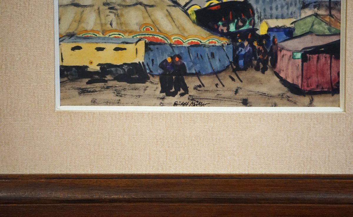 EXPRESSIONNISME ALLEMAND / VERS 1920 / RUDOLF  MÖLLER / DEUTSCHER EXPRESSIONISMUS / LE CIRQUE -photo-7