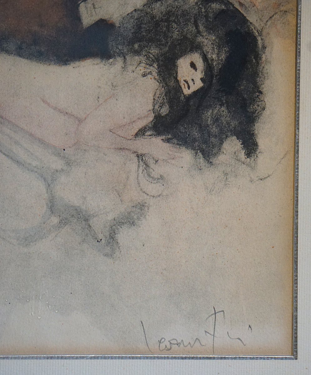 Leonor Fini (1907-1996) / Two Friends / Artist's Proof / Lithograph / Signed /-photo-3