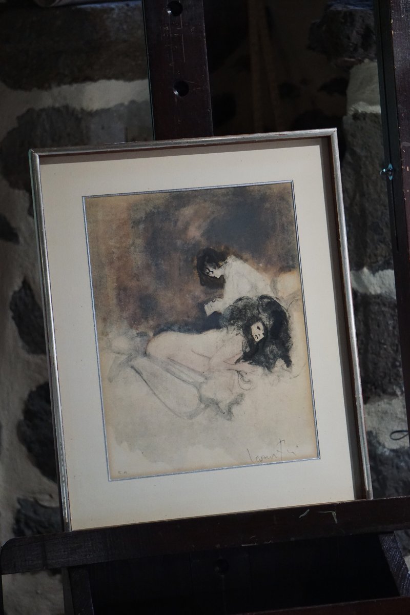 Leonor Fini (1907-1996) / Two Friends / Artist's Proof / Lithograph / Signed /-photo-5
