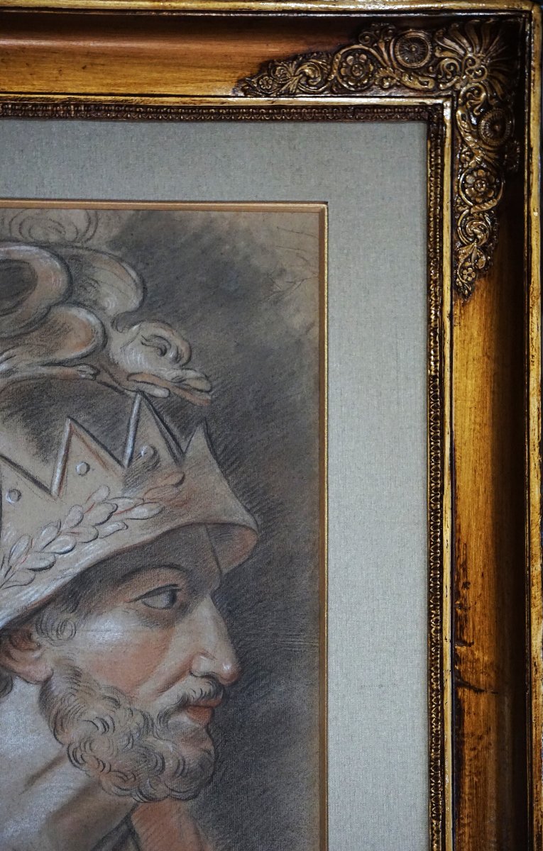 Warrior In Antique Style / Dated May 3, 1791 / Eugénie Raffeneau Delile (1775-1810) / Drawing-photo-6