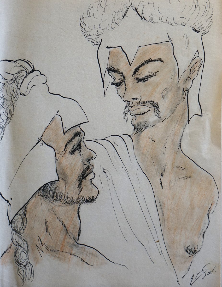 G. Scot / 50's / Der Kreis / The Circle / Drawing / Kunst Und Stil Der 50er Jahre / Zeichnun-photo-2