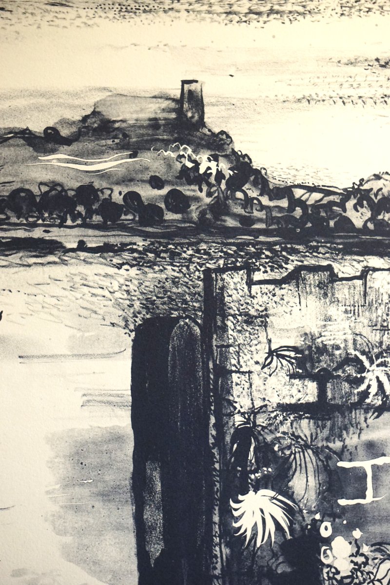 John Piper (1903-1992) / Castle Circa 1955 / Original Signed And Numbered Lithograph-photo-1