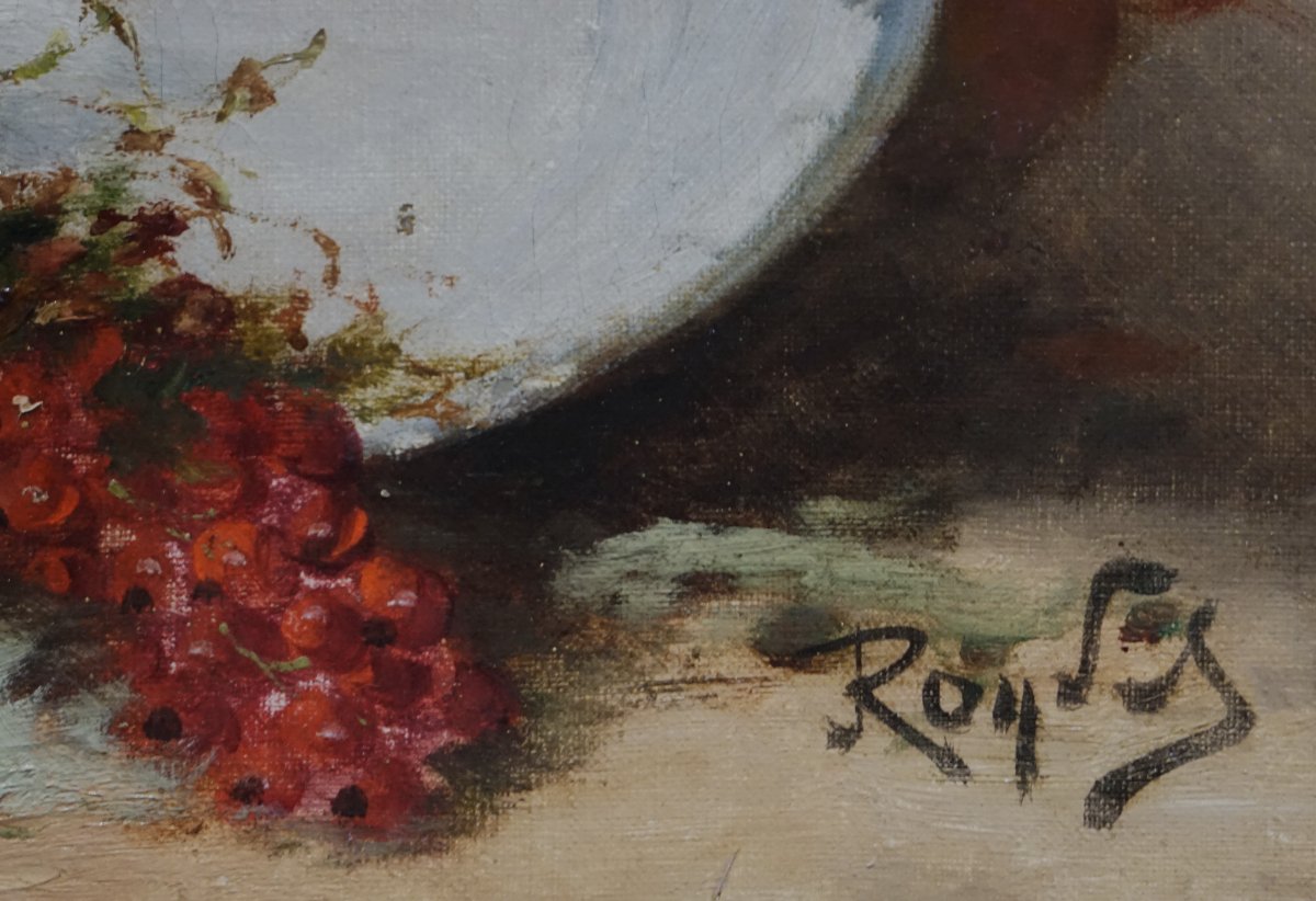 Alfred Ruby (1849-1909) / Late 19th Century / Still Life With Fruit / Oil On Canvas-photo-4