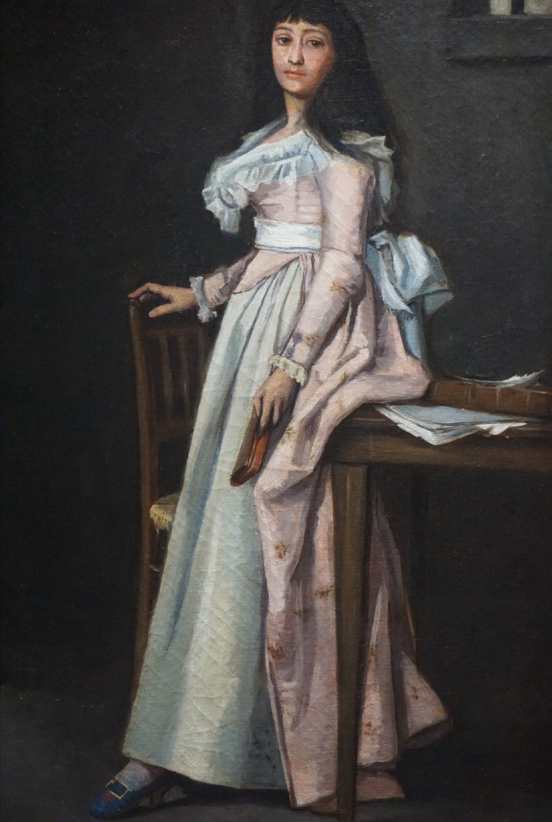 The Last Hours Of Captivity – Mme Manon Roland / Late 19th Century / After Jagoupil (1839–1883)-photo-3