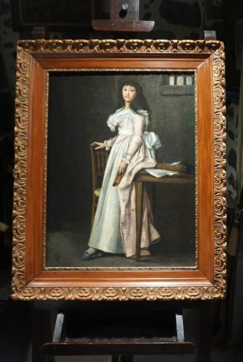 The Last Hours Of Captivity – Mme Manon Roland / Late 19th Century / After Jagoupil (1839–1883)-photo-4