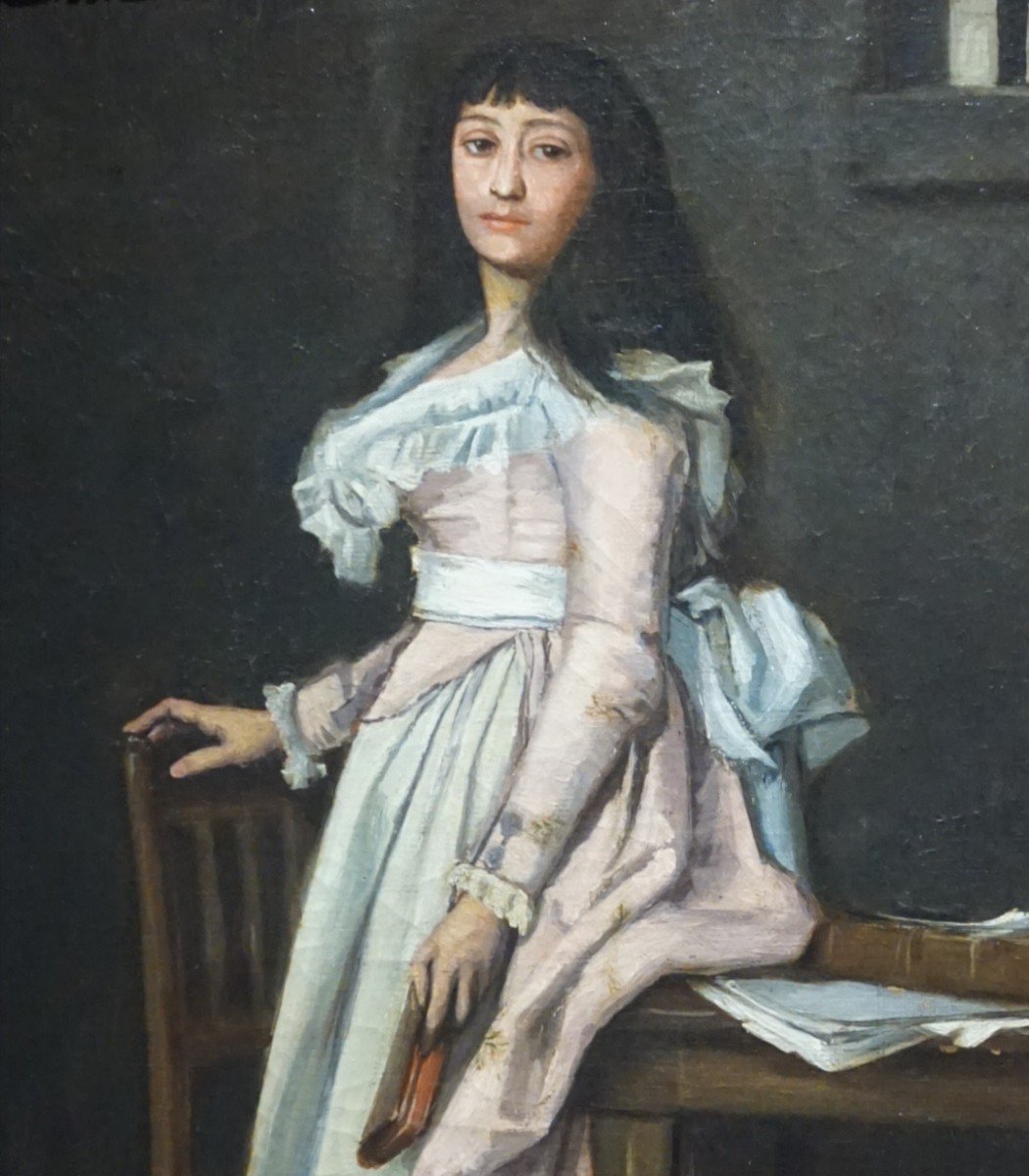 The Last Hours Of Captivity – Mme Manon Roland / Late 19th Century / After Jagoupil (1839–1883)-photo-1
