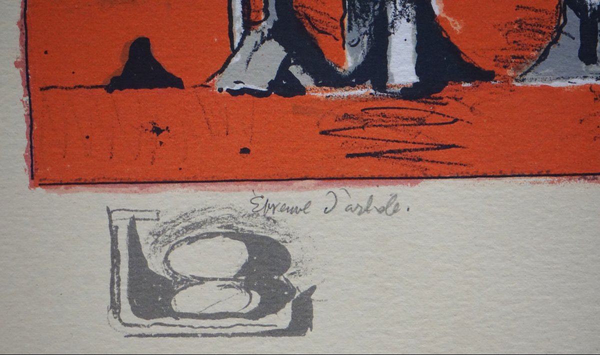 Graham Sutherland (1903–1980) / Original Litho Signed, Dedicated And Annotated Artist's Proof-photo-1
