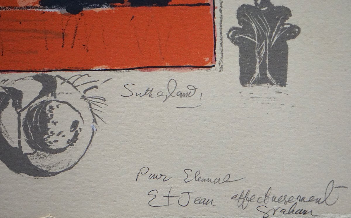 Graham Sutherland (1903–1980) / Original Litho Signed, Dedicated And Annotated Artist's Proof-photo-2