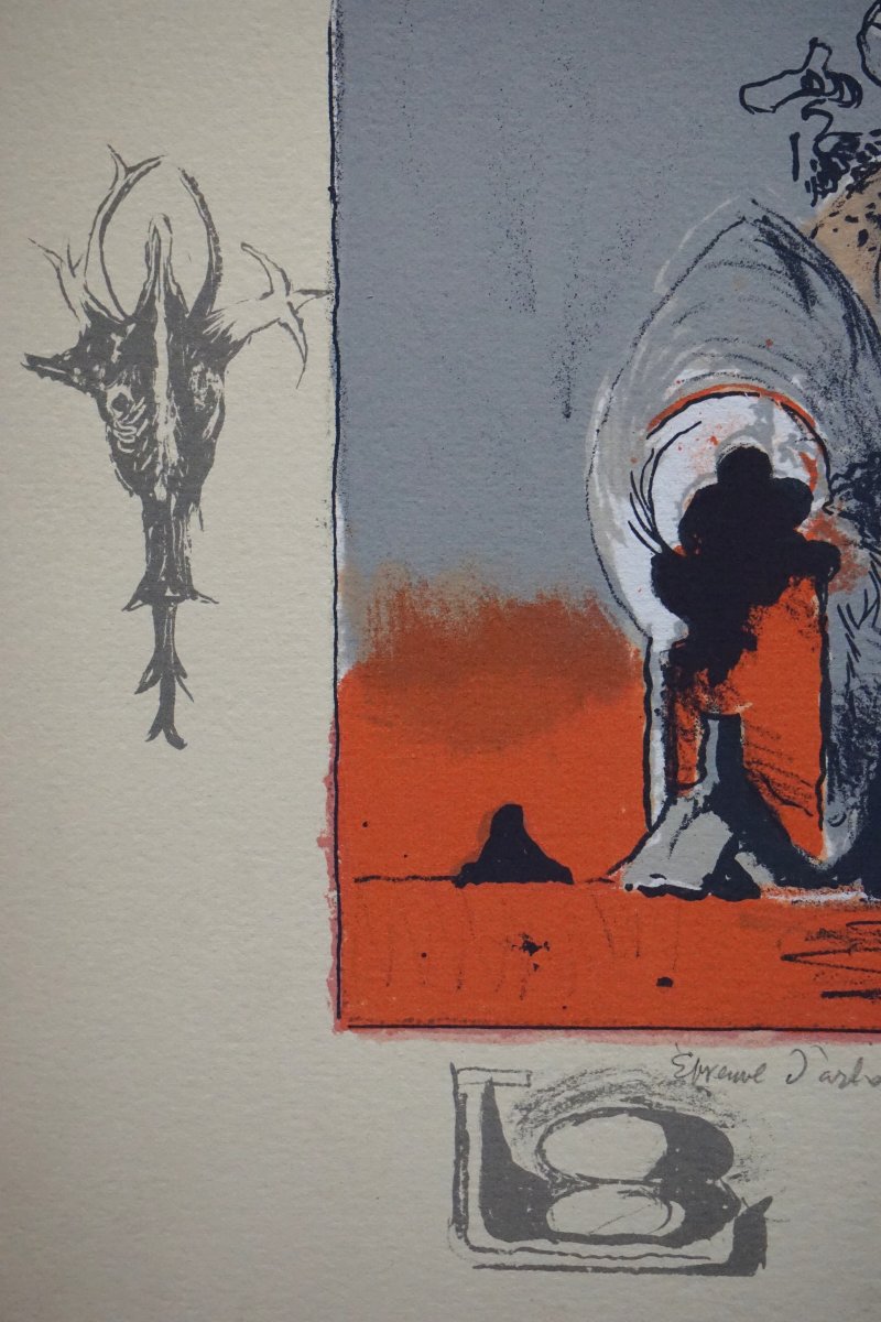 Graham Sutherland (1903–1980) / Original Litho Signed, Dedicated And Annotated Artist's Proof-photo-3