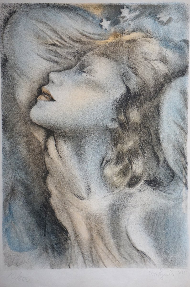 MARIETTE LYDIS (1887-1970) – JEUNE FILLE -lithographie numérotée et signée-1938-photo-2