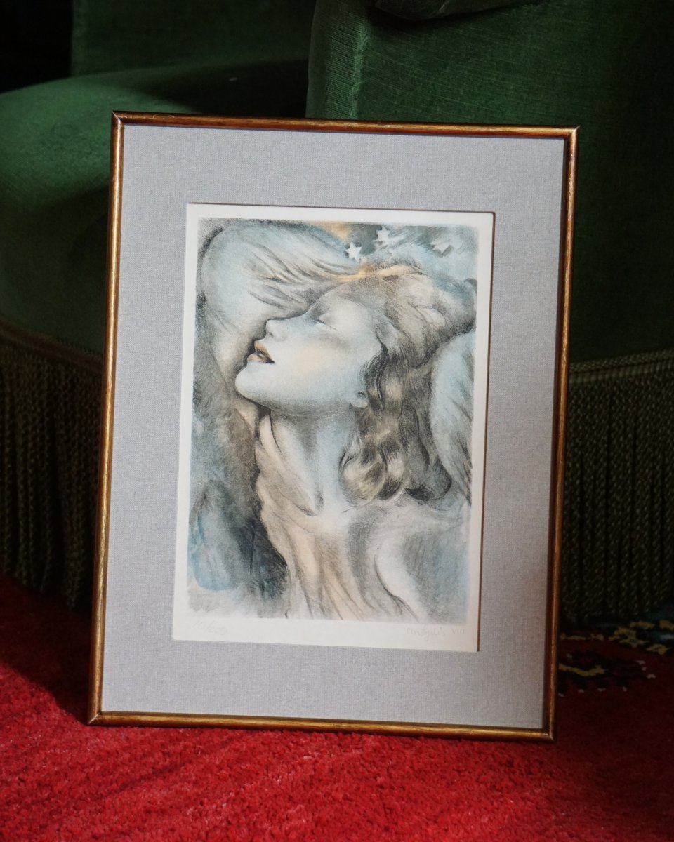 MARIETTE LYDIS (1887-1970) – JEUNE FILLE -lithographie numérotée et signée-1938-photo-5