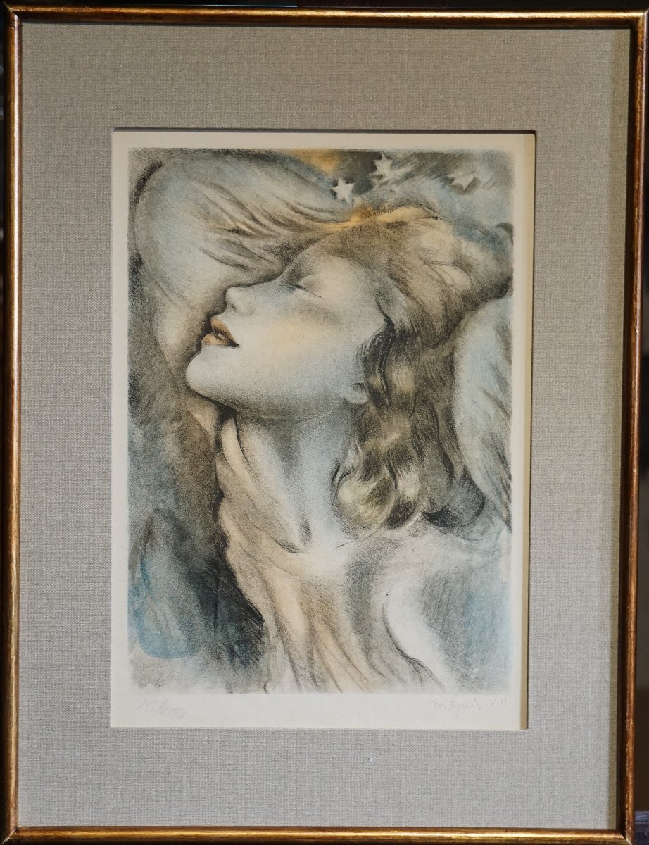 MARIETTE LYDIS (1887-1970) – JEUNE FILLE -lithographie numérotée et signée-1938-photo-7