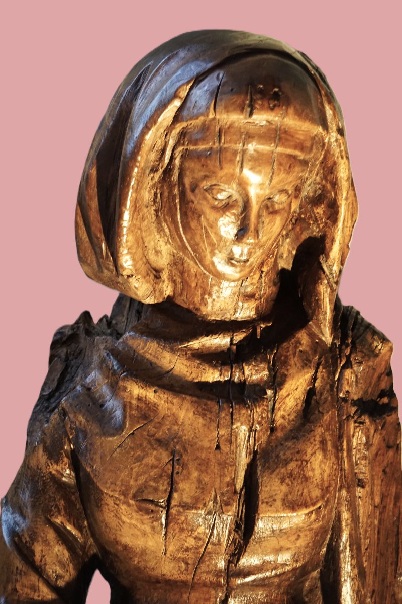 SCULPTURE-RELIQUAIRE DE SAINTE ANNE ENSEIGNANTE - Vallée du Rhône, XV-XVIᵉ s-photo-4