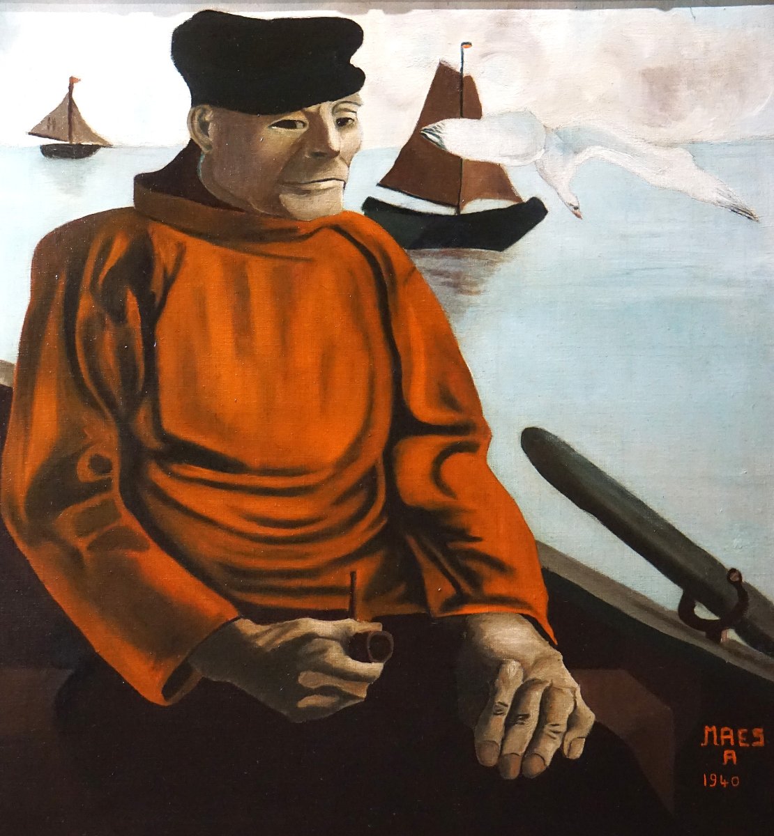 Marin, 1940 / Belgian Art / Flemish School / Oil On Canvas-photo-2