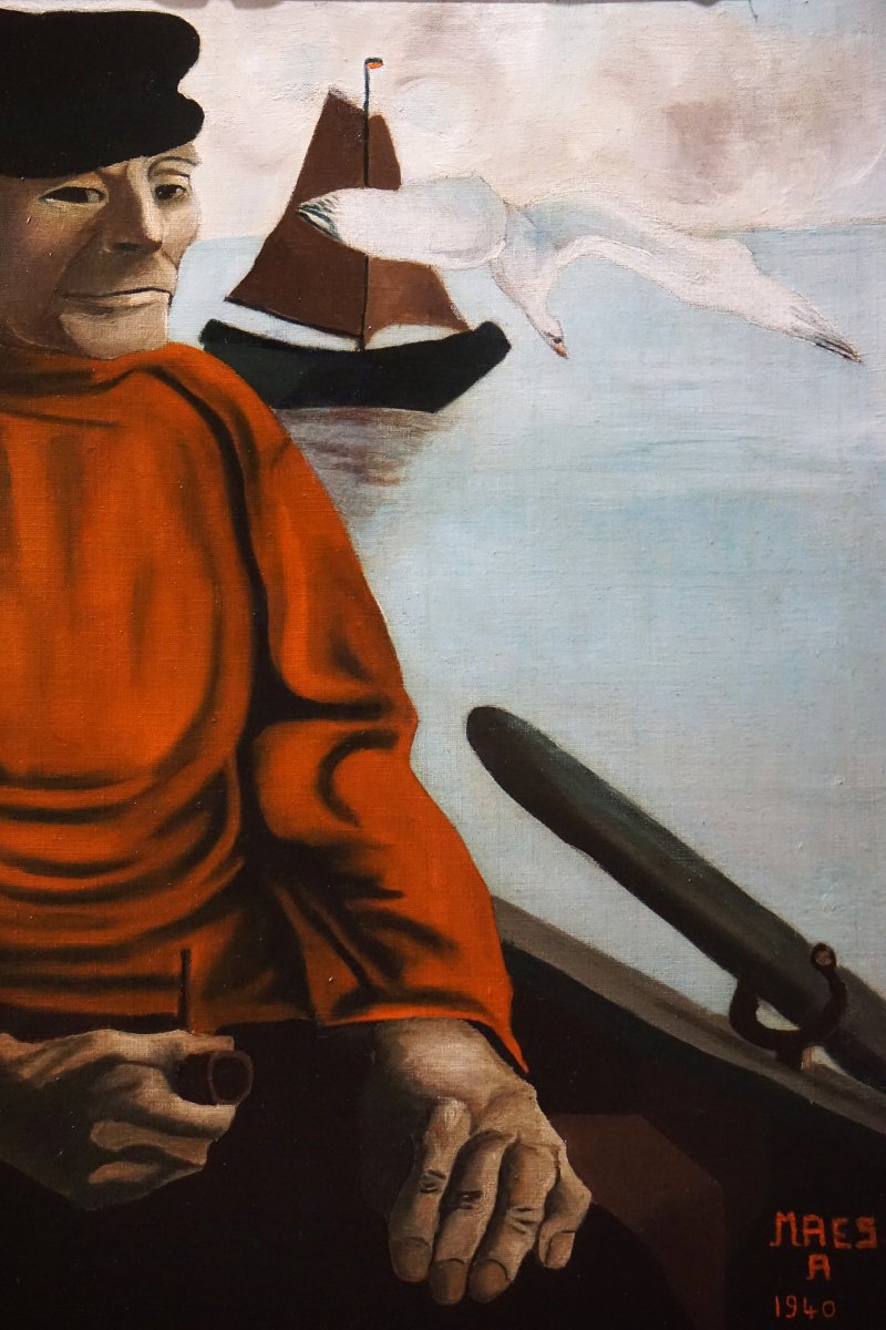 Marin, 1940 / Belgian Art / Flemish School / Oil On Canvas-photo-4