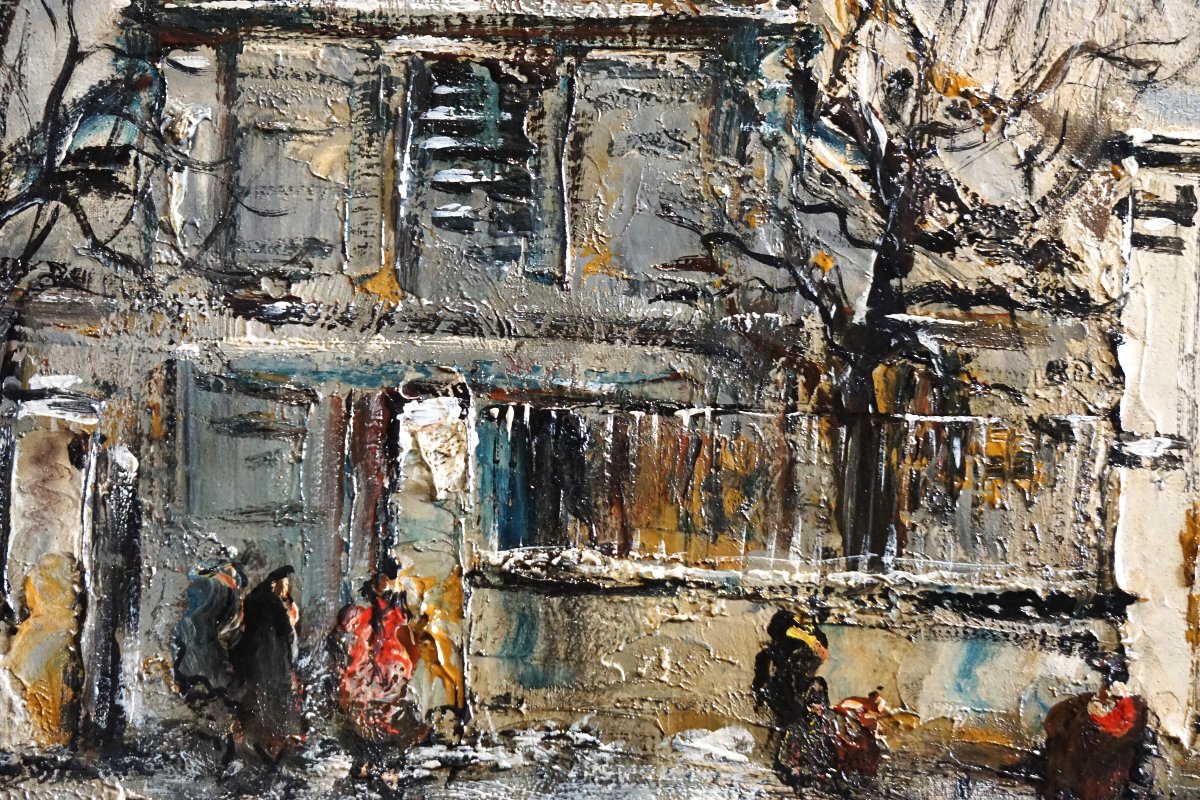 PARIS - MONTMARTRE / SAINT PIERRE / RAYMOND BESSE (1899-1969) / huile sur toile-photo-2