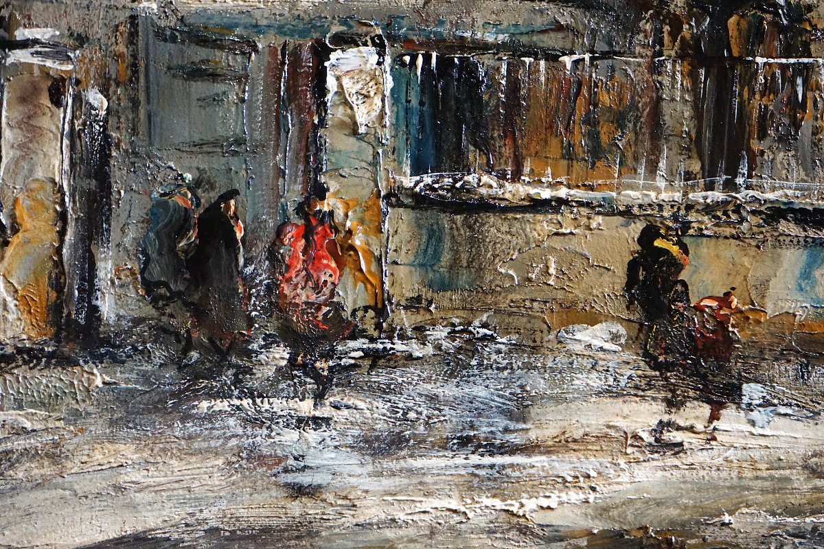 PARIS - MONTMARTRE / SAINT PIERRE / RAYMOND BESSE (1899-1969) / huile sur toile-photo-3