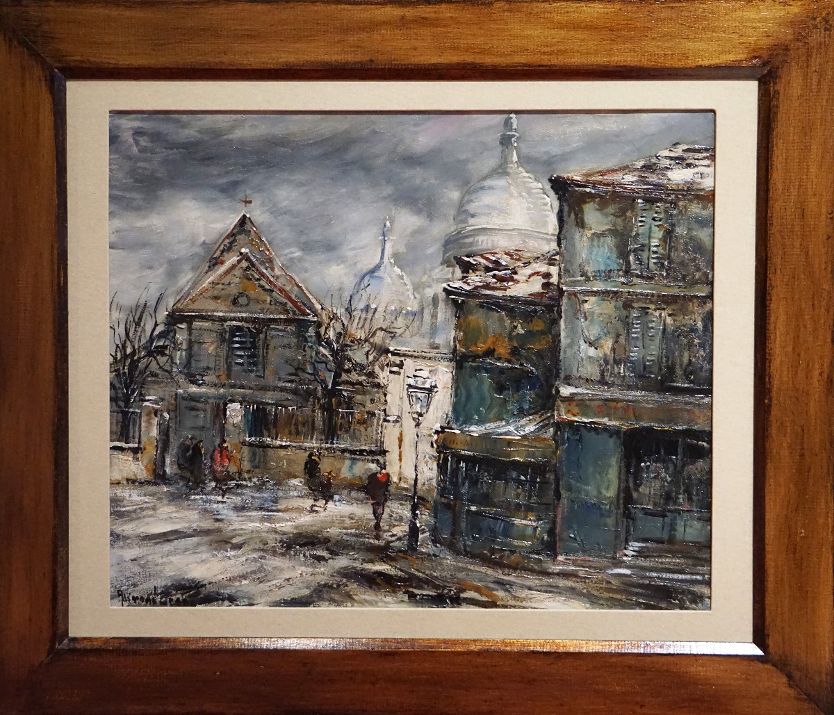 PARIS - MONTMARTRE / SAINT PIERRE / RAYMOND BESSE (1899-1969) / huile sur toile