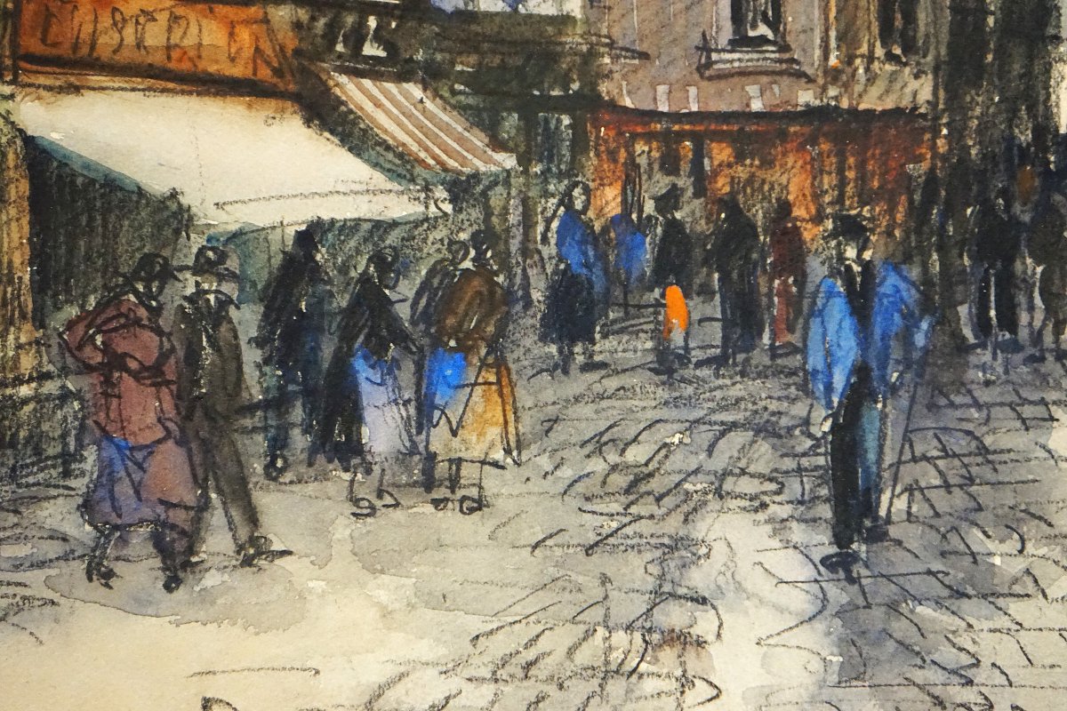 Rouen Cathedral / Normandy / Frank Will (1900–1951) / Circa 1930 / Watercolor-photo-4