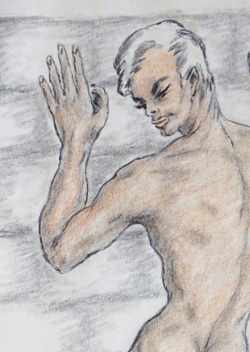 G. Scot / Lot Of 4 Drawings / 50s / Der Kreis / The Circle / Kunst Und Stil Der 50er Jahre -photo-3