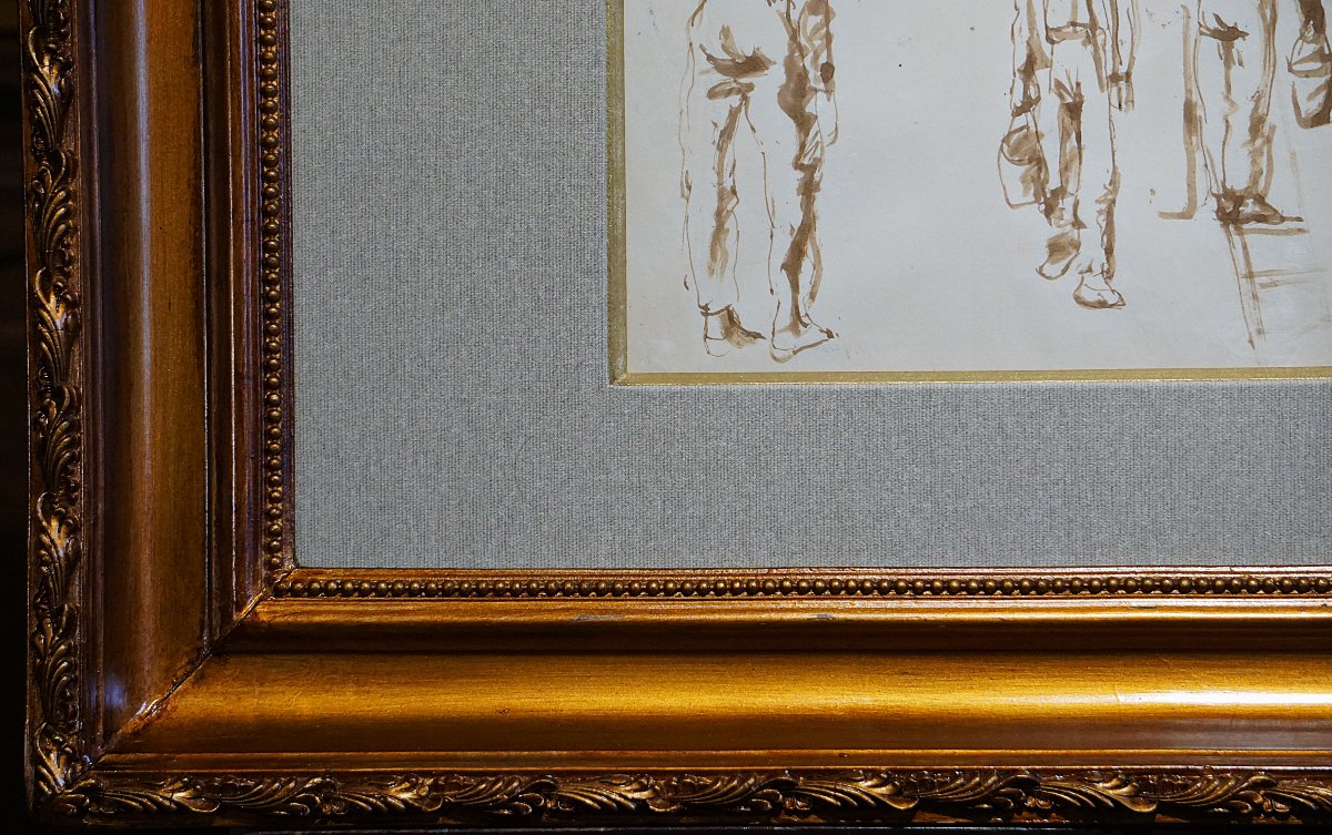 ÉTUDE DE FIGURES MASCULINES / PAVEL TCHELITCHEW (1898-1957) / DESSIN-photo-4