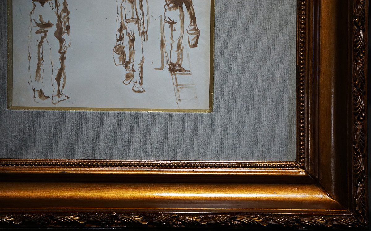 ÉTUDE DE FIGURES MASCULINES / PAVEL TCHELITCHEW (1898-1957) / DESSIN-photo-5