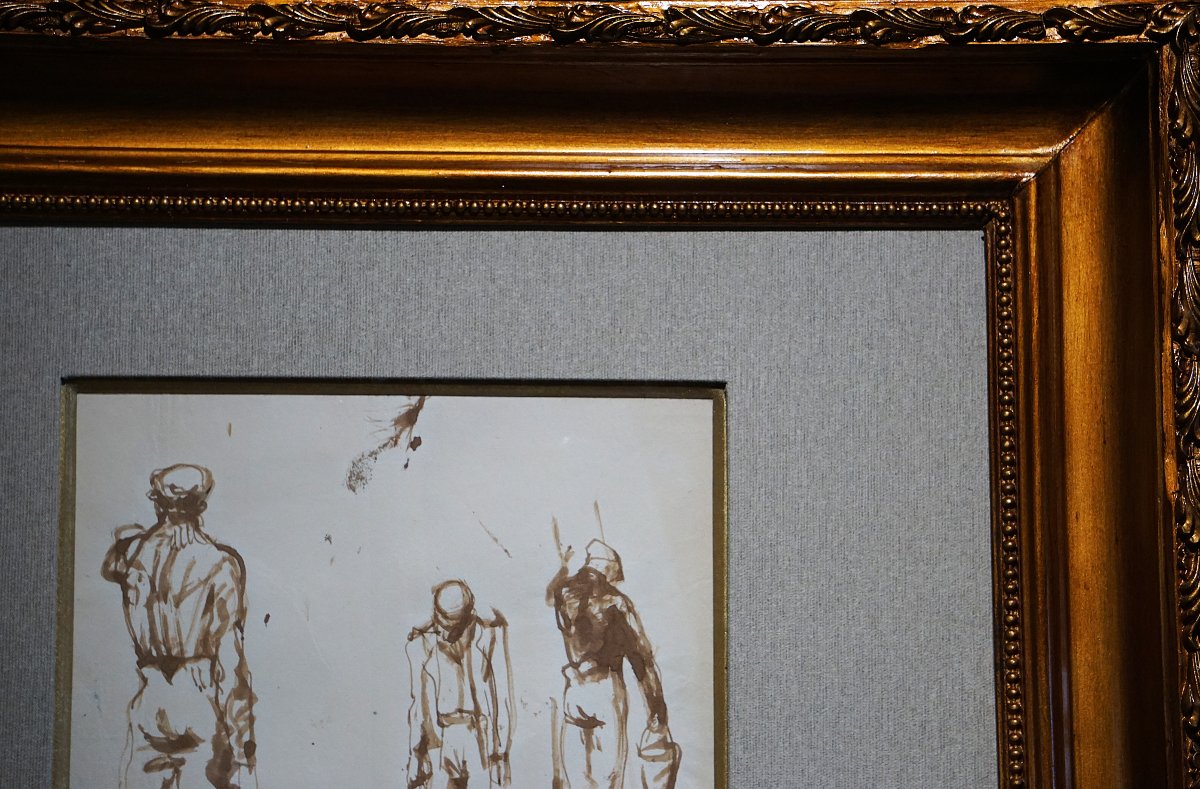 ÉTUDE DE FIGURES MASCULINES / PAVEL TCHELITCHEW (1898-1957) / DESSIN-photo-6