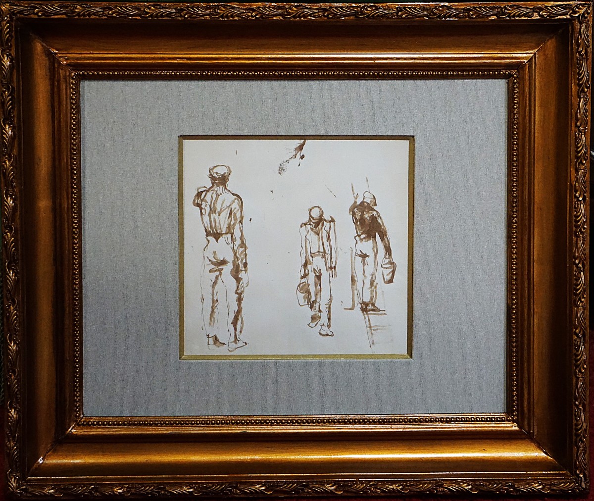 ÉTUDE DE FIGURES MASCULINES / PAVEL TCHELITCHEW (1898-1957) / DESSIN