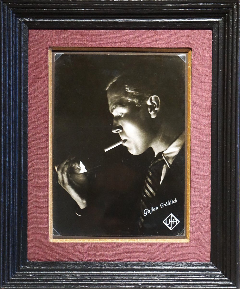 STUDIO UFA/ PORTRAIT ACTEUR GUSTAV FROHLICH circa 1930 /Ikonisches Schauspielerporträt, um 1930-photo-2