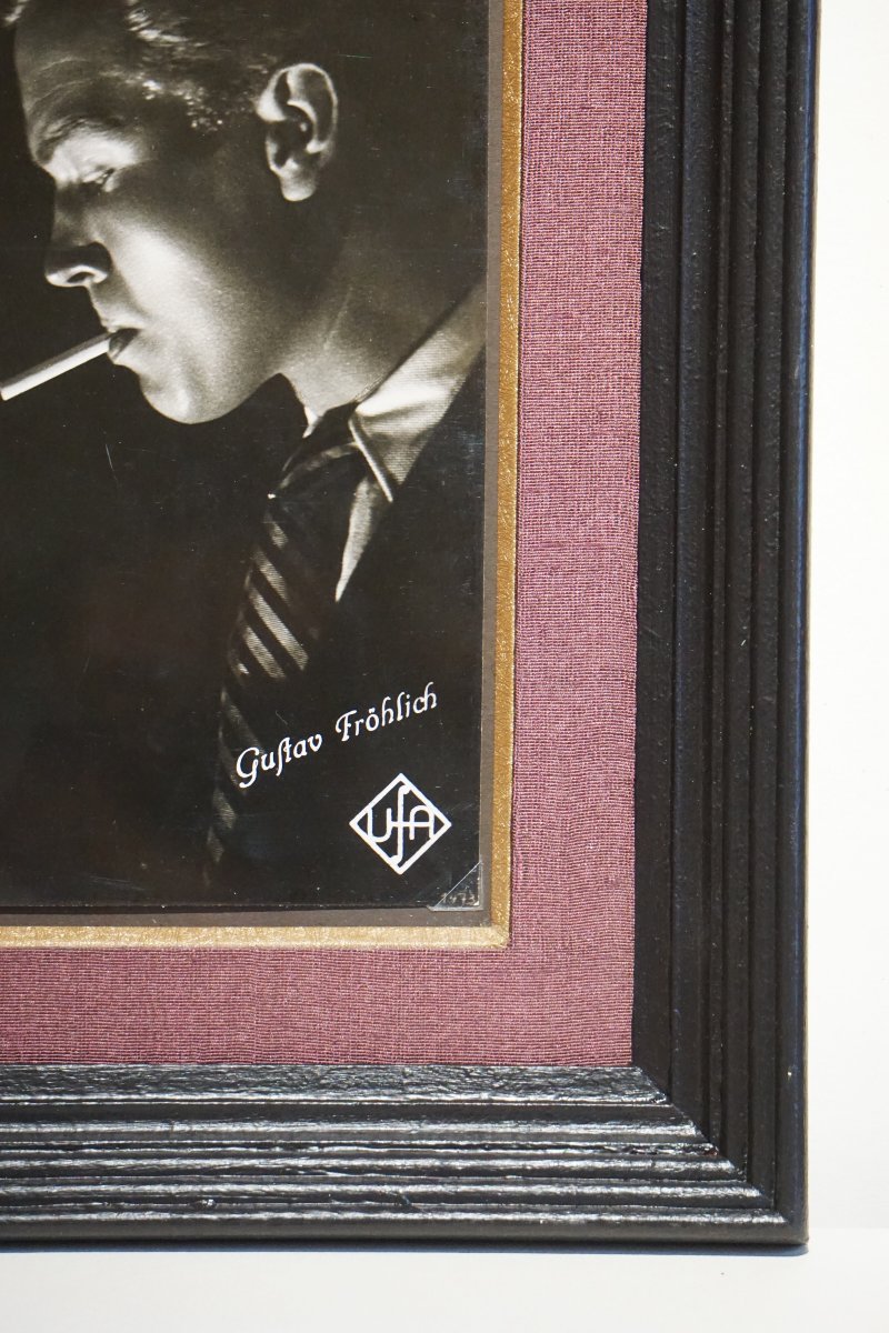 STUDIO UFA/ PORTRAIT ACTEUR GUSTAV FROHLICH circa 1930 /Ikonisches Schauspielerporträt, um 1930-photo-1