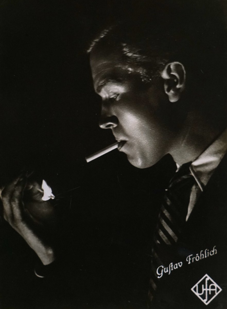 STUDIO UFA/ PORTRAIT ACTEUR GUSTAV FROHLICH circa 1930 /Ikonisches Schauspielerporträt, um 1930-photo-5