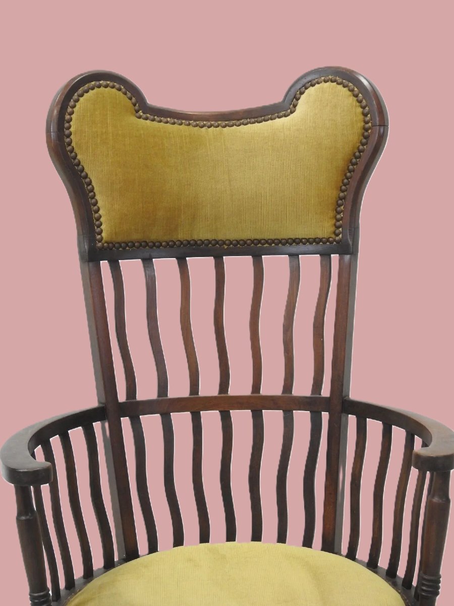 FAUTEUIL  ARTS & CRAFTS / ANGLETERRE VERS 1900-photo-3