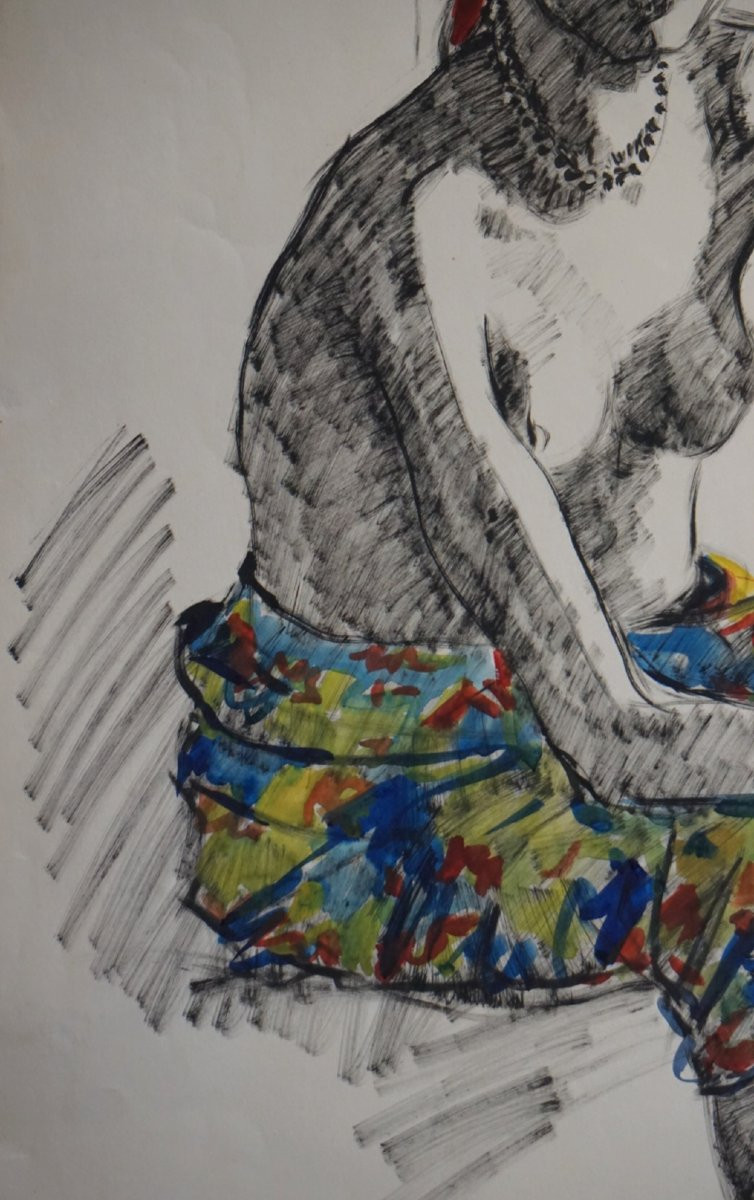 Africanist School 1955 / Fulani Woman In Maroua / Cameroon / G. Hervigo (1896-1993)-photo-1