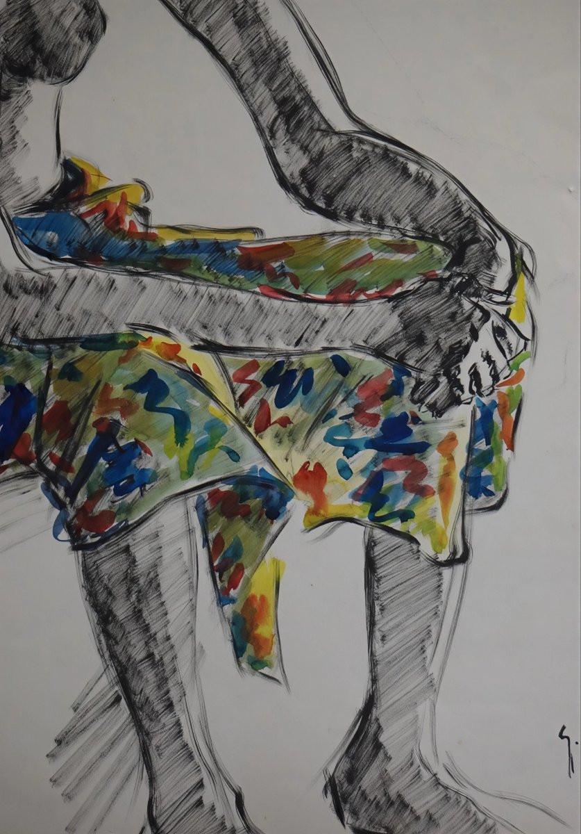 Africanist School 1955 / Fulani Woman In Maroua / Cameroon / G. Hervigo (1896-1993)-photo-2