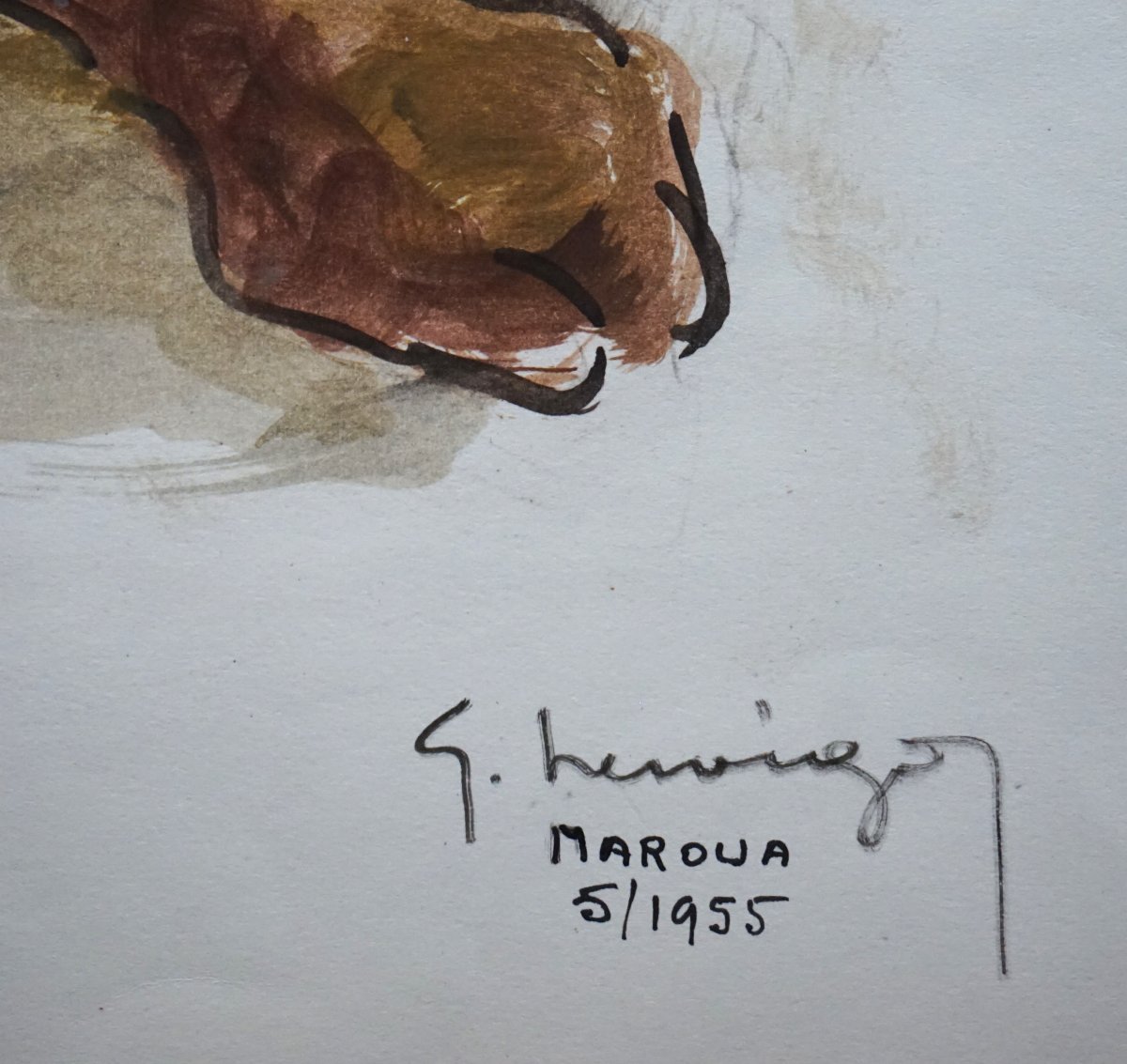 Africanist School 1955 / Fulani Man In Maroua (present-day Cameroon) / G. Hervigo (1896-1993) -photo-5