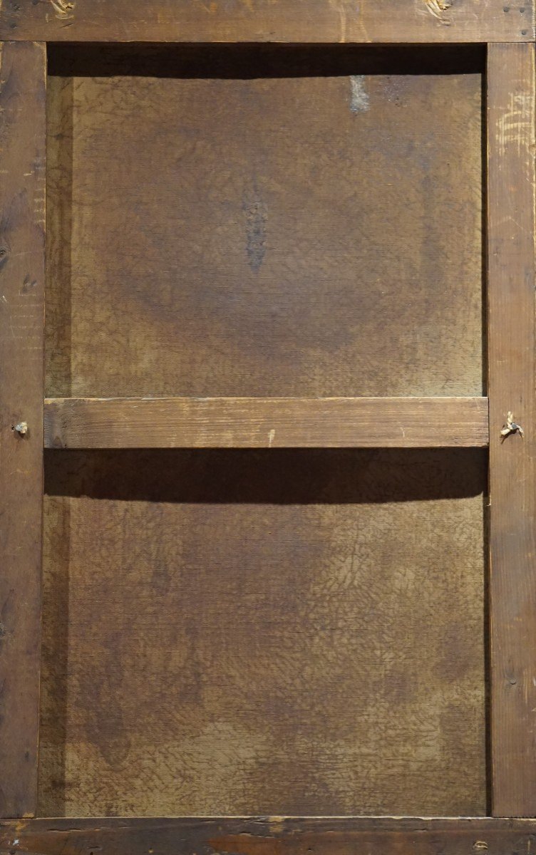 XIXe siècle / CLAIRIÈRE PASTORALE: VACHES DANS UN SOUS-BOIS /  huile sur toile-photo-1