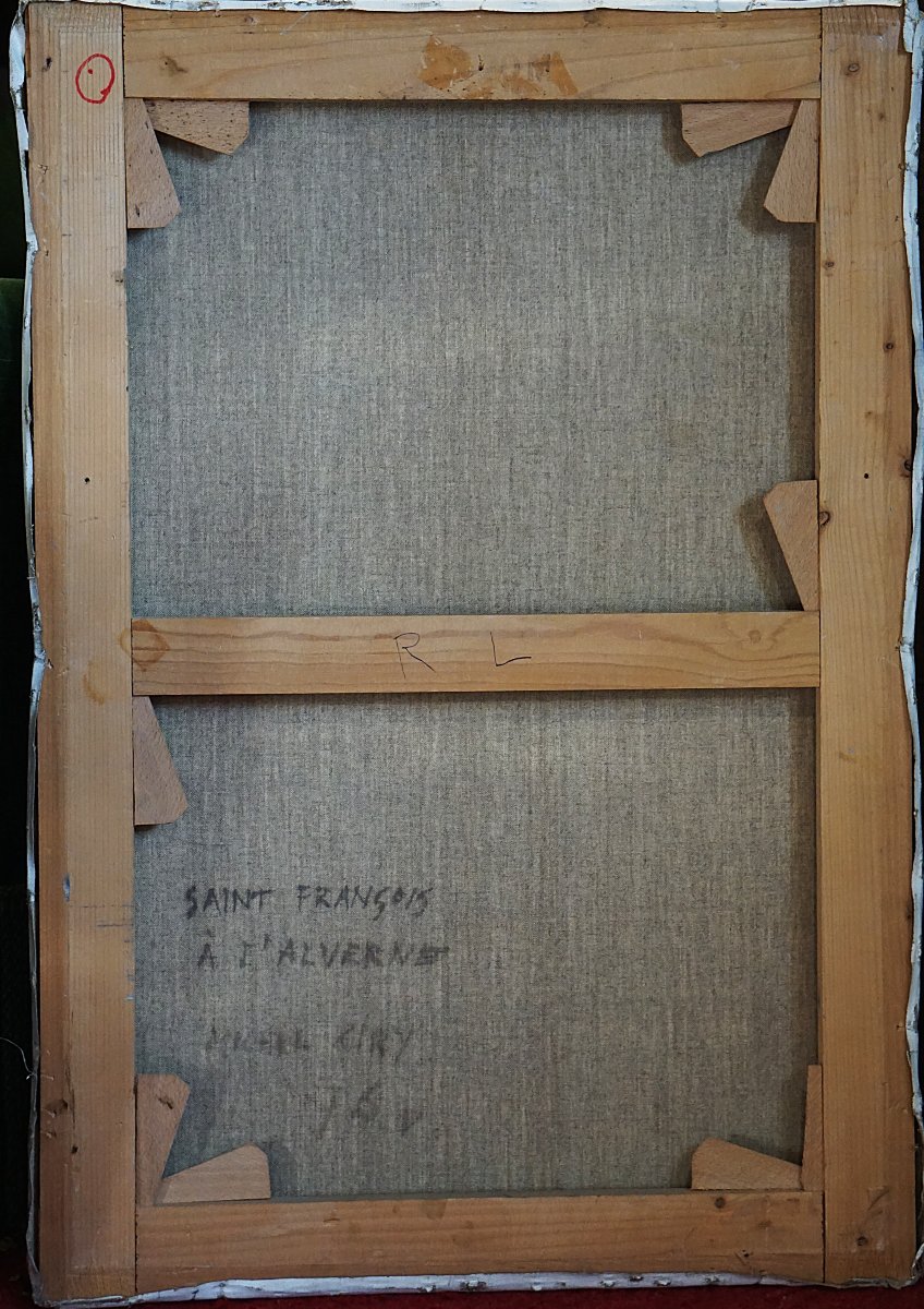 MICHEL CIRY (1919-2018) /  SAINT-FRANÇOIS À L' ALVERNE / 1976  / huile sur toile-photo-2