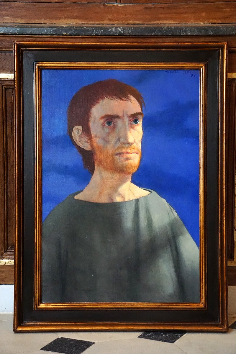 MICHEL CIRY (1919-2018) /  SAINT-FRANÇOIS À L' ALVERNE / 1976  / huile sur toile-photo-4