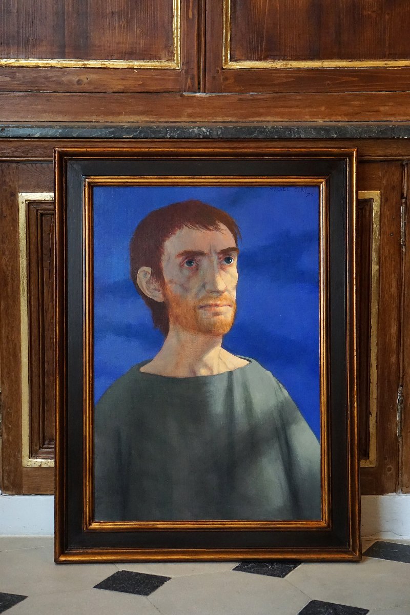 MICHEL CIRY (1919-2018) /  SAINT-FRANÇOIS À L' ALVERNE / 1976  / huile sur toile-photo-6