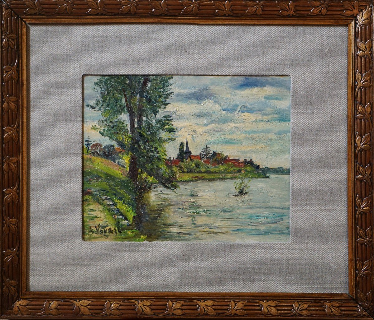 André-léon Vivrel (1886-1976) - Set Of 2 Oil Colors - Paris & Landscapes-photo-2